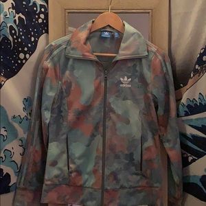 Camouflaged Adidas Zip Up
